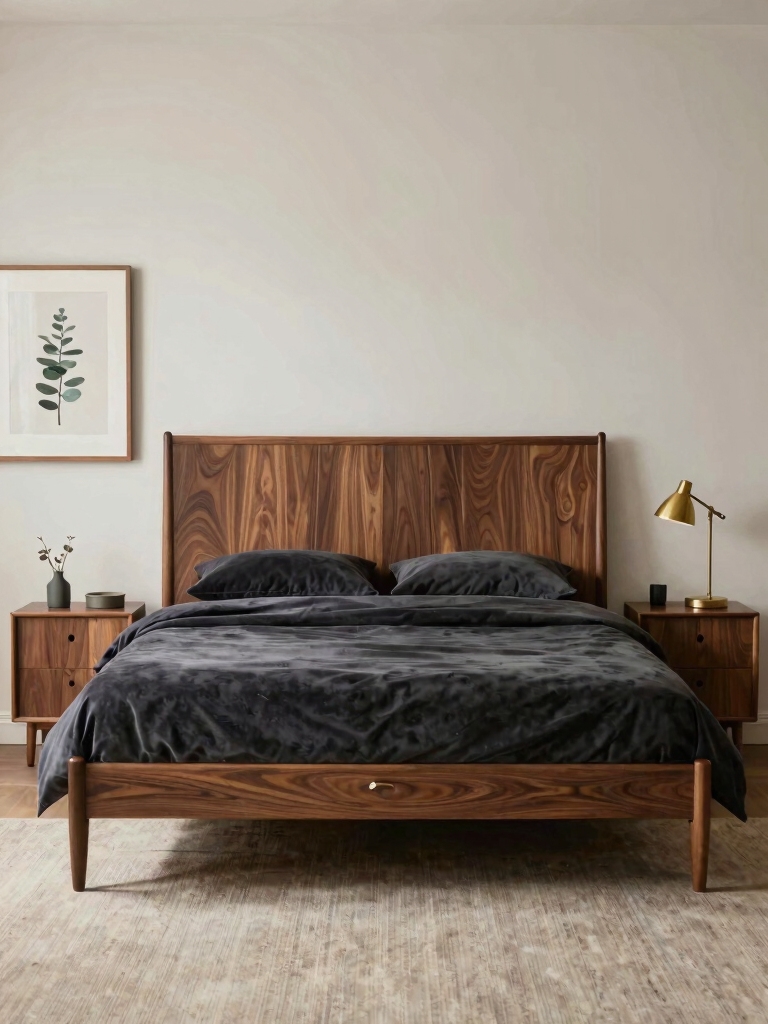 mid century modern wood tones
