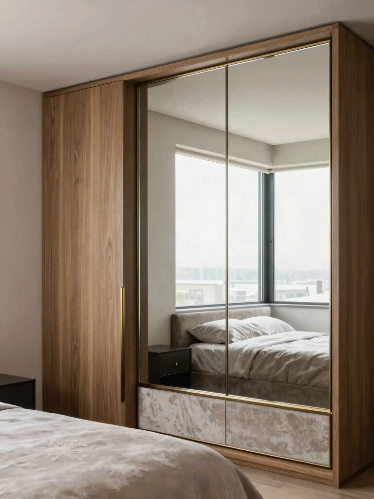 mirror surfaces enhance brightness