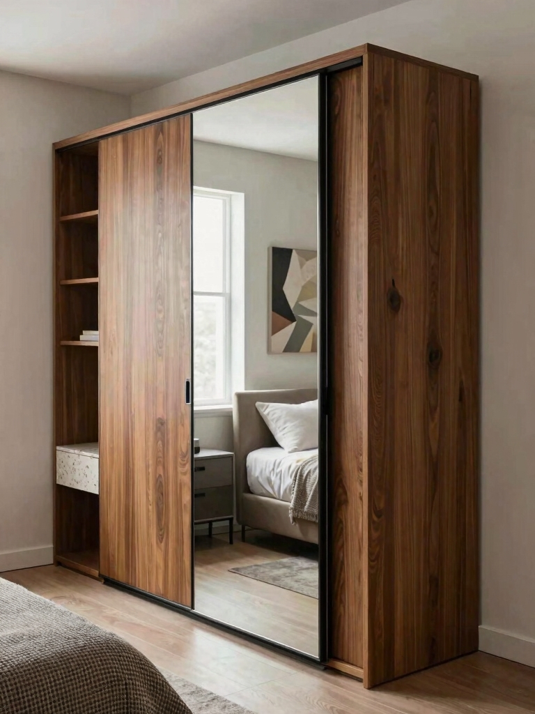 mirrored panels for space