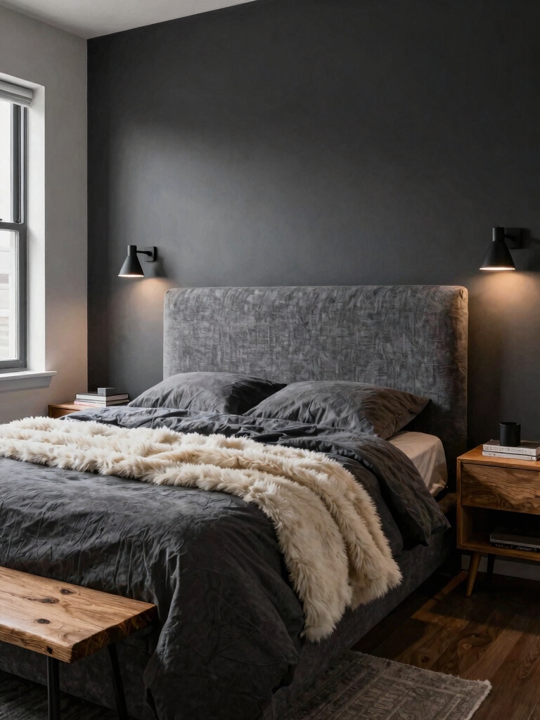 moody charcoal subtle elegance