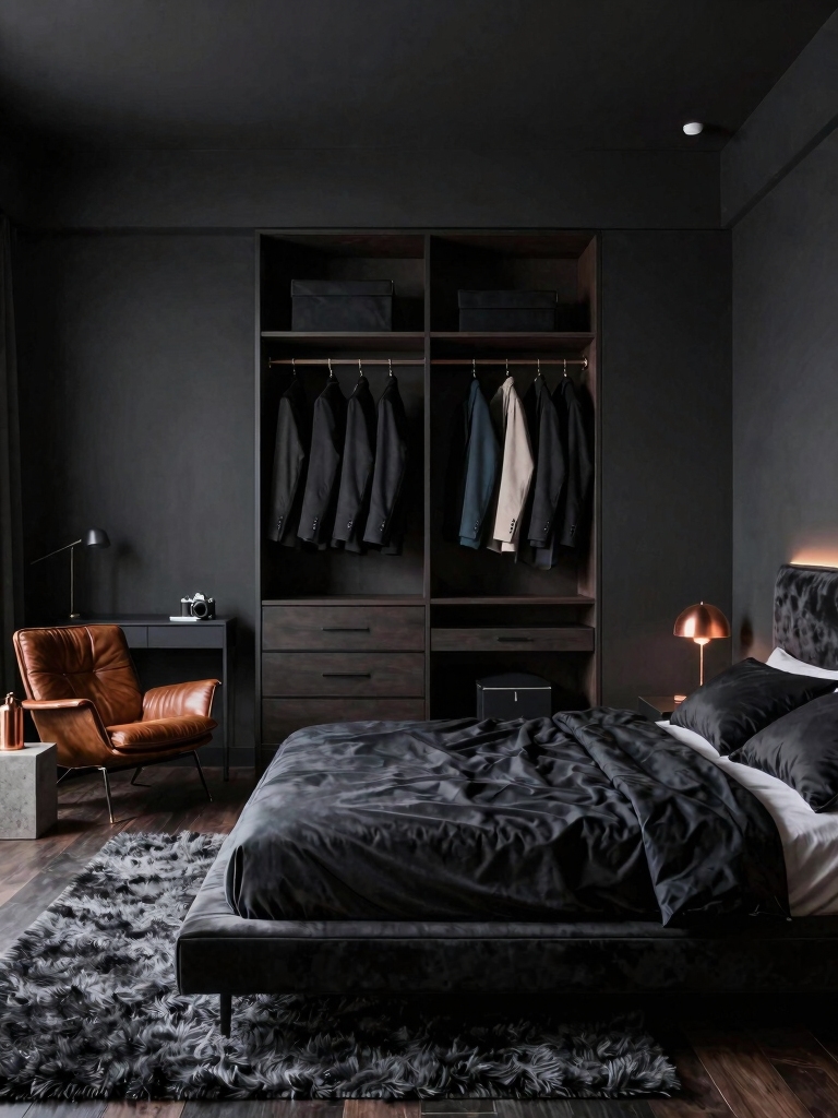 moody dark bedroom designs