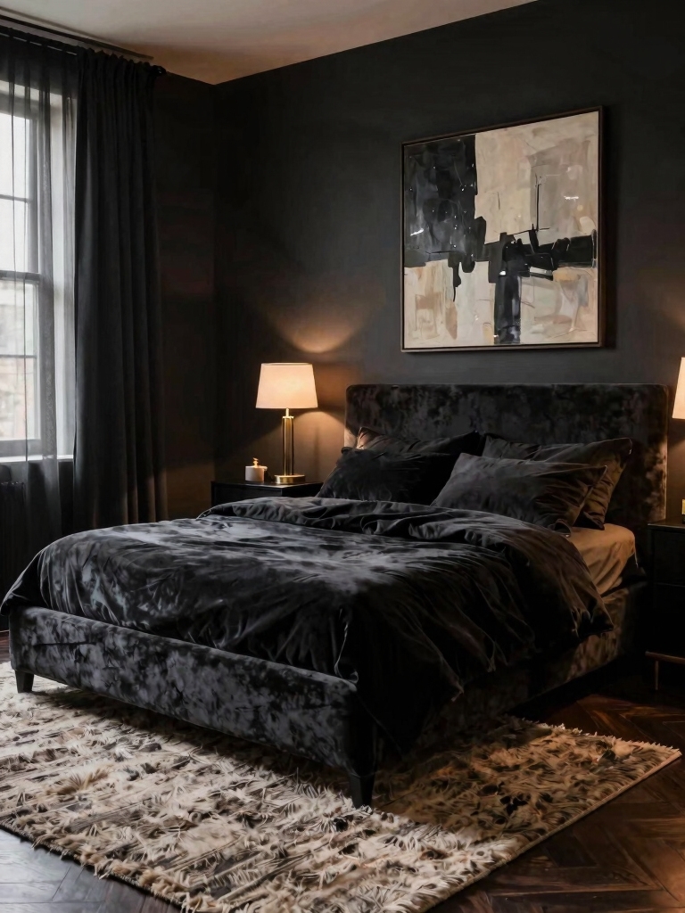 moody inviting bedroom inspiration
