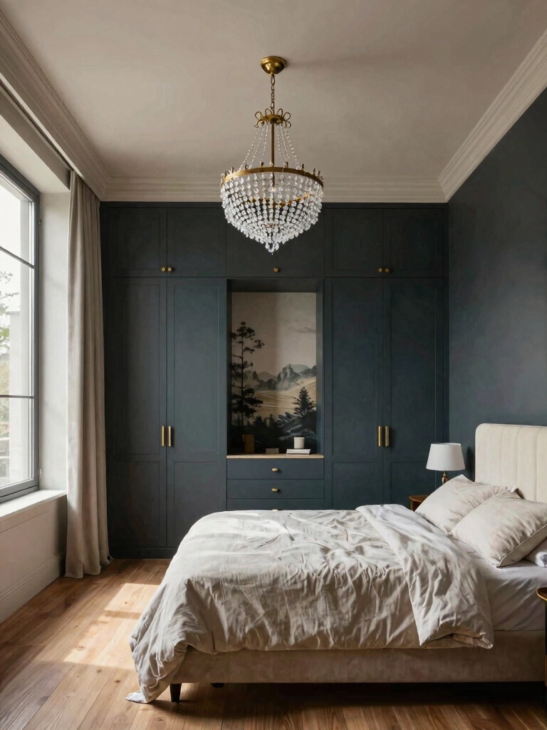 moody walls enhance tranquility