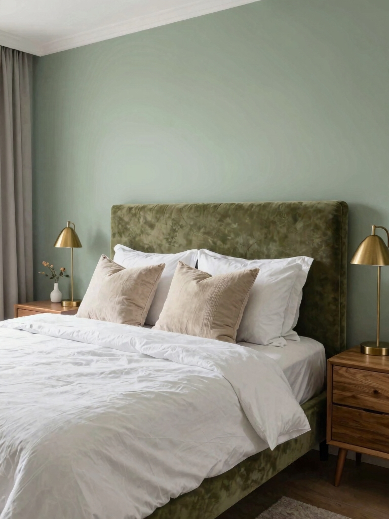 muted greens for tranquility