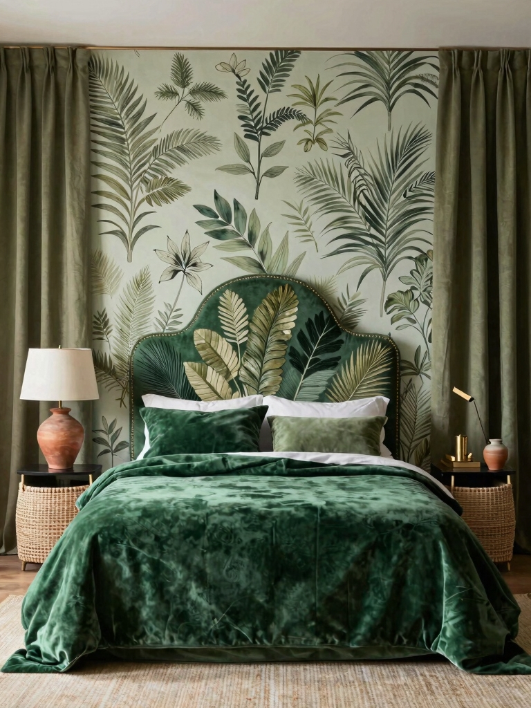 natural greens and textures