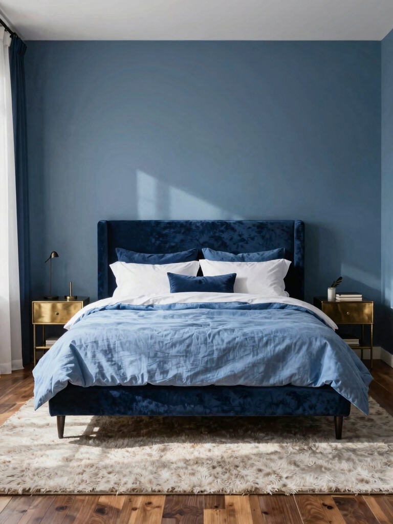 navy accents for cozy elegance