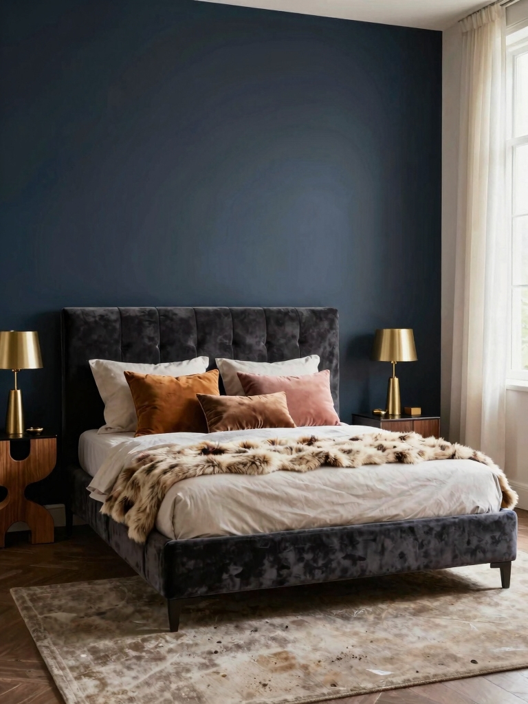 navy warmth with accents