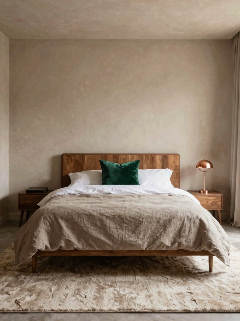 neutral backdrop bold accents