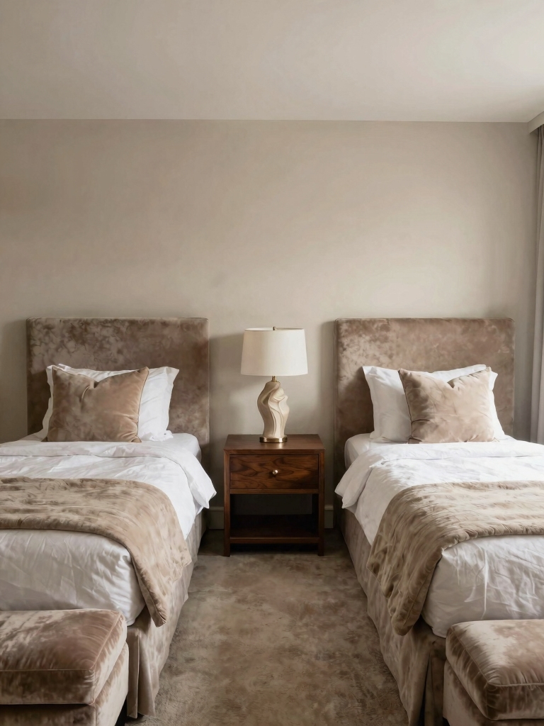optimized twin bed suite layout