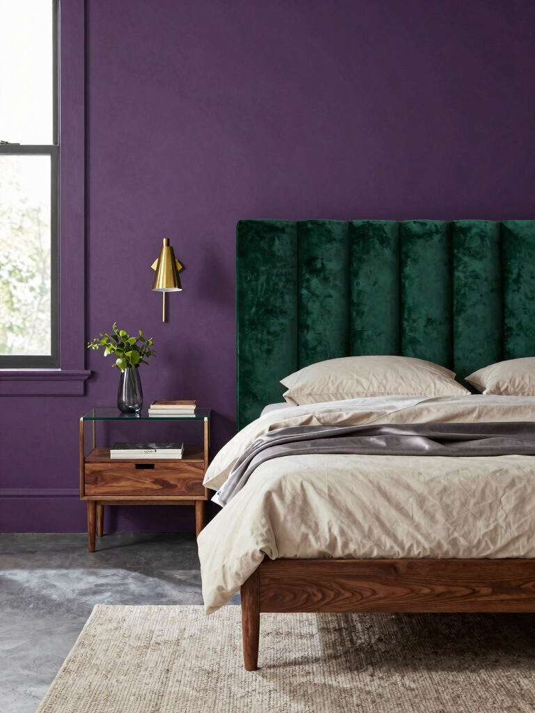 pairing purple and green