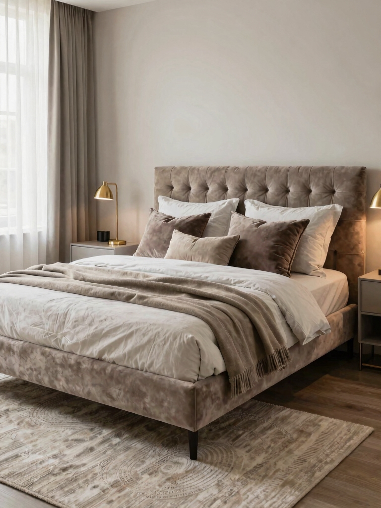 plush inviting bed design