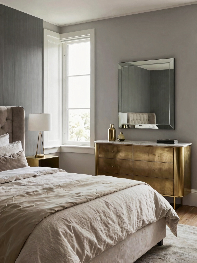 refined metallic accents enhance