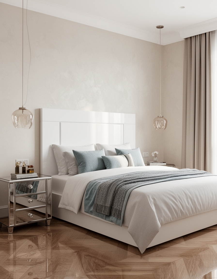 reflective finishes enhance space