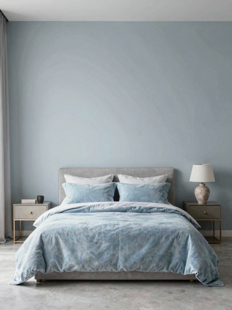 serene blue bedroom oasis