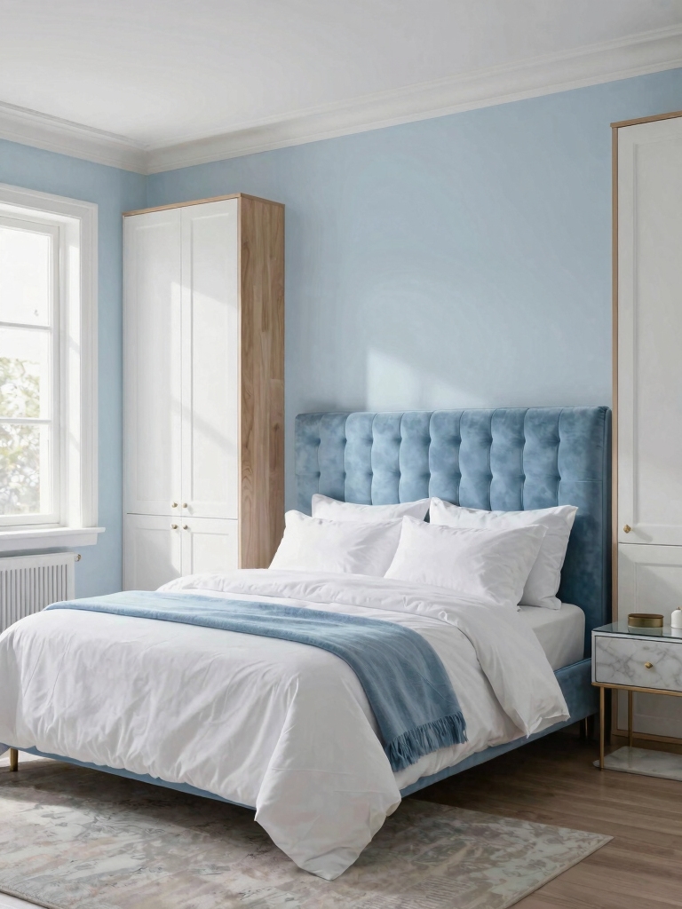 serene blue room inspiration