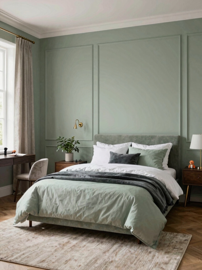 serene sage green decor
