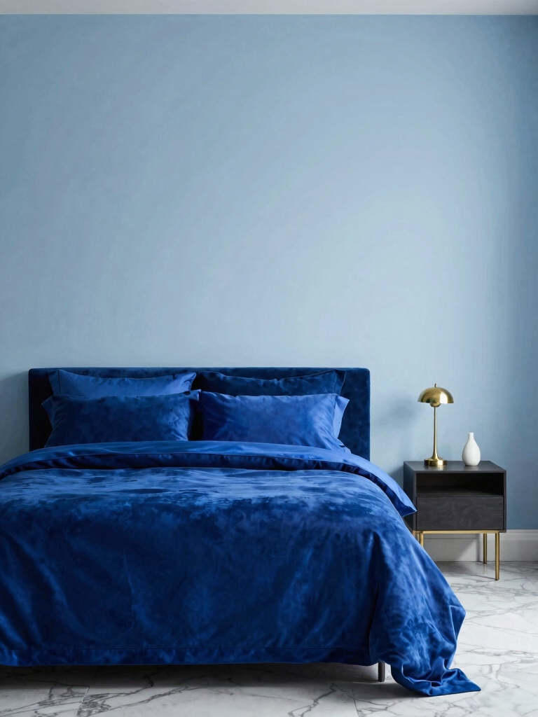 serene sky blue accents