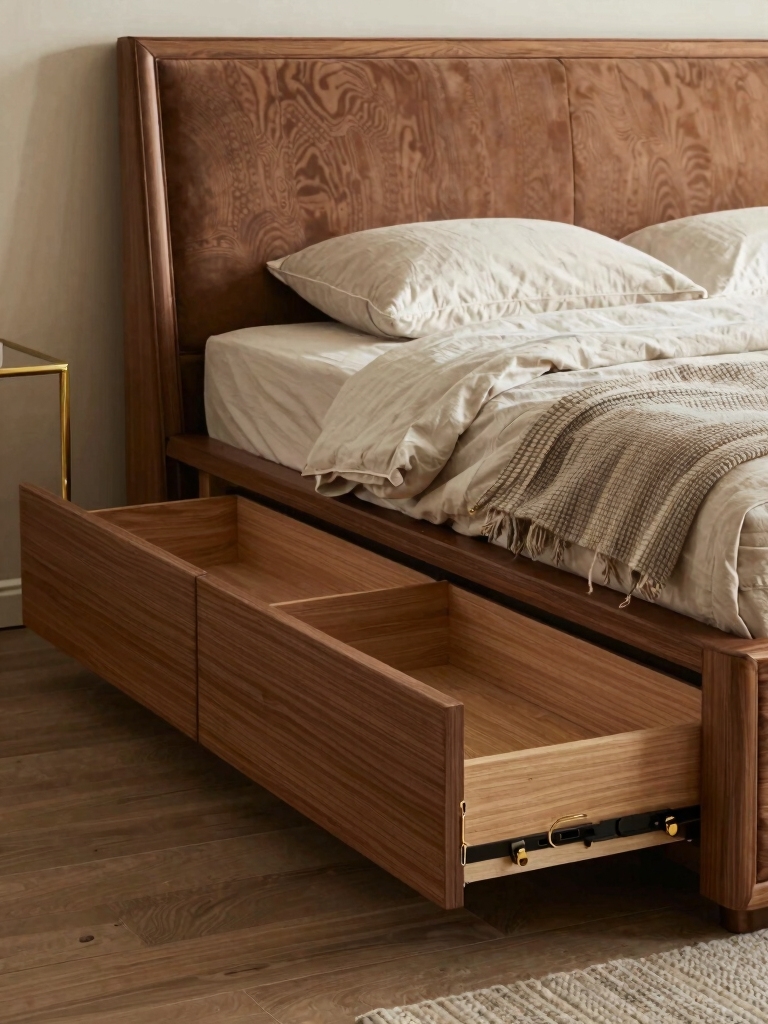 sleek efficient under bed storage