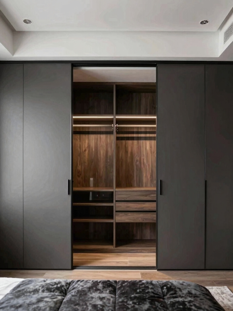 sleek space saving wardrobe solution