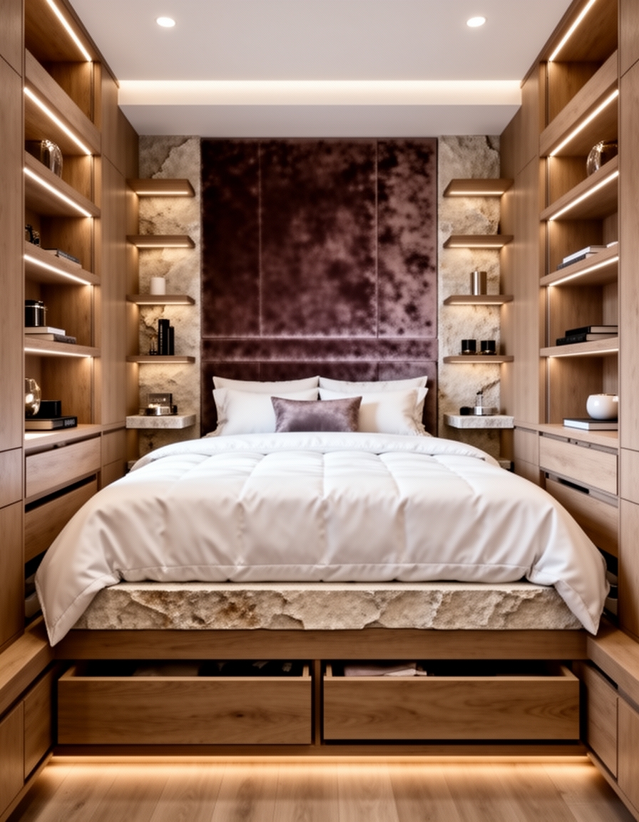 smart storage for tiny bedrooms