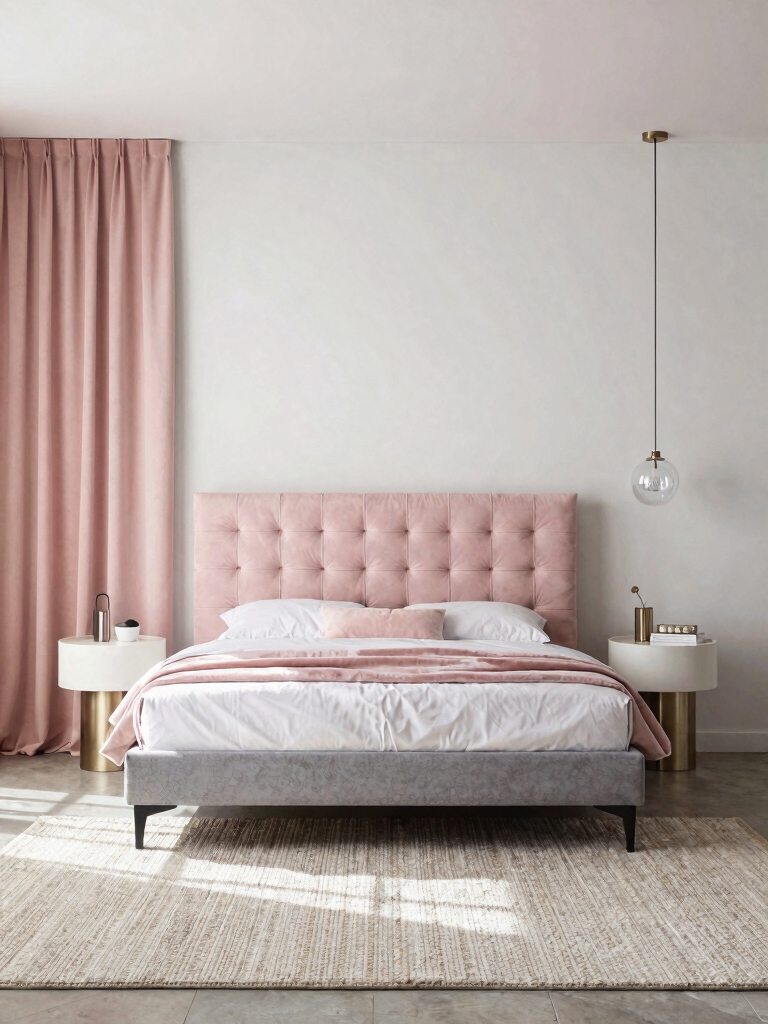 soft pinks crisp greys