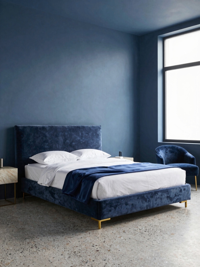 soothing dusky blue serenity