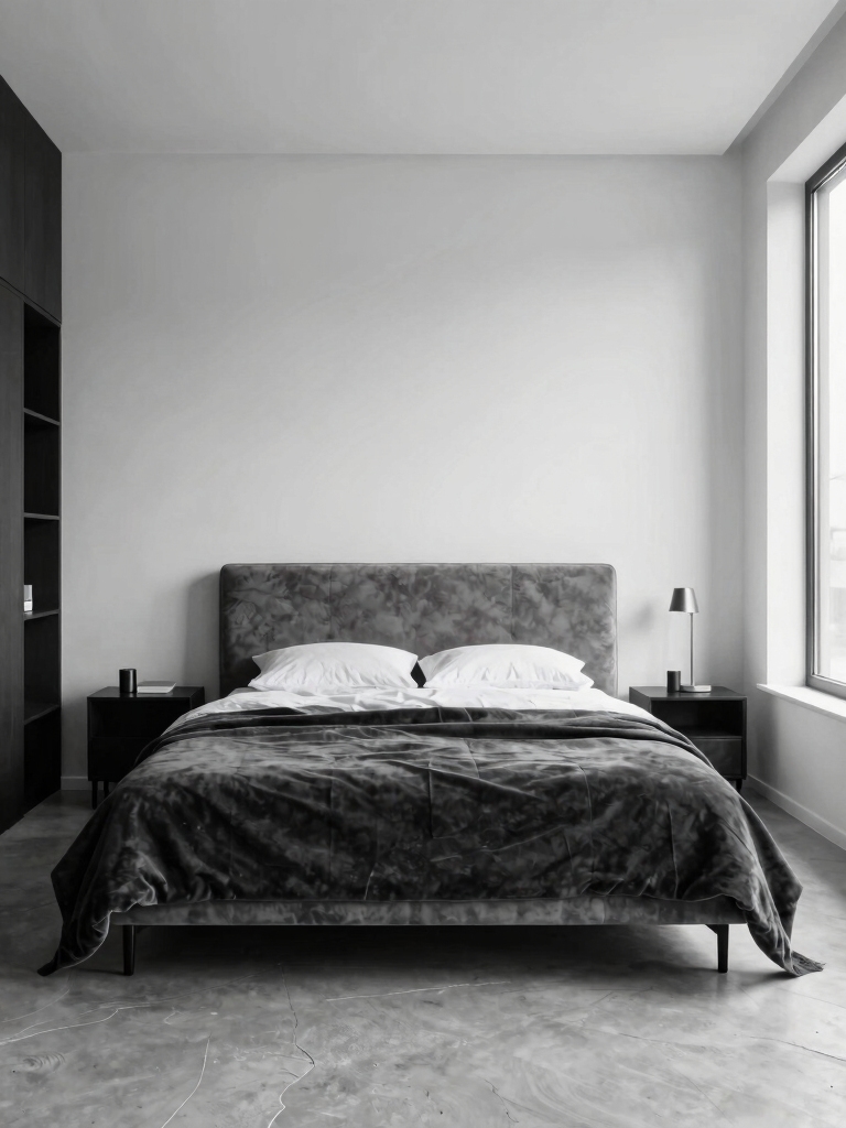 sophisticated grey bedroom warmth