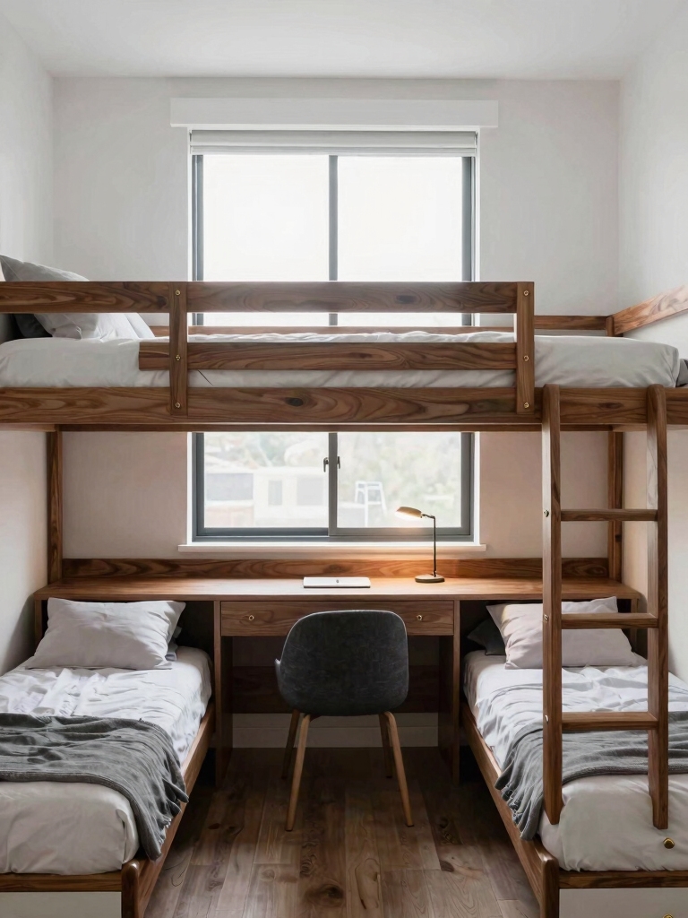 space saving built in desks