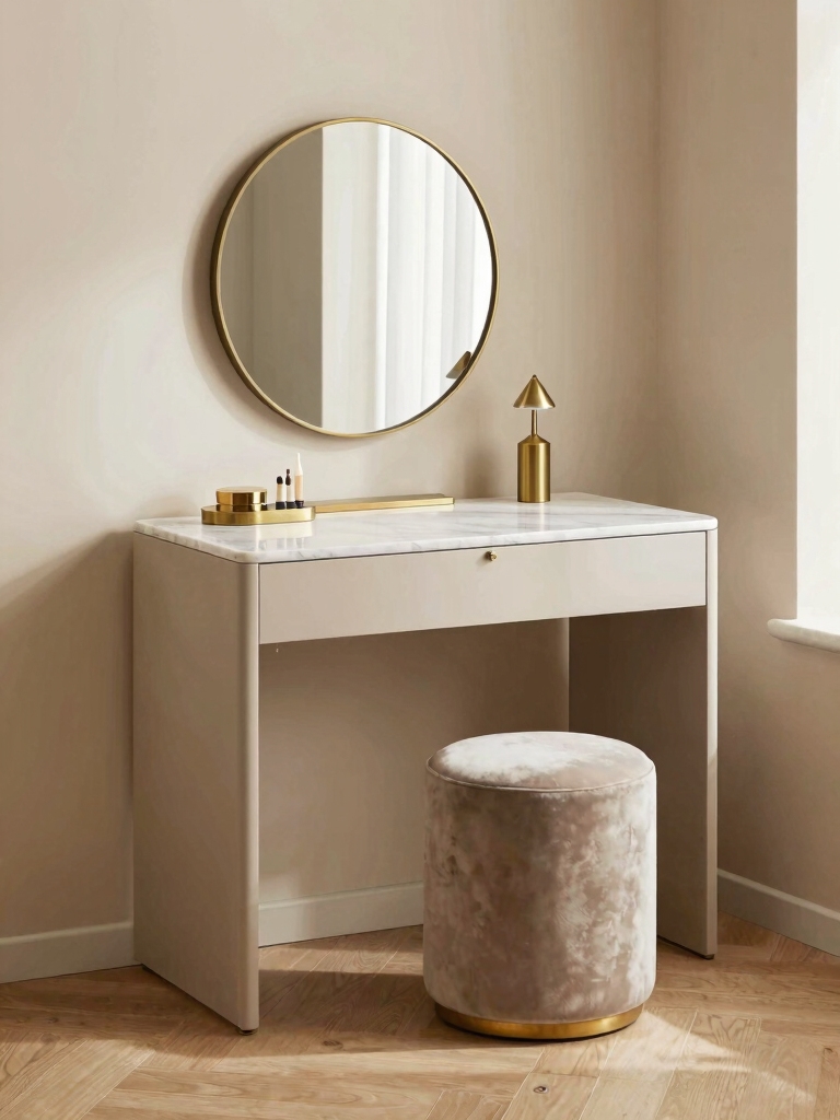 space saving foldable vanity desks