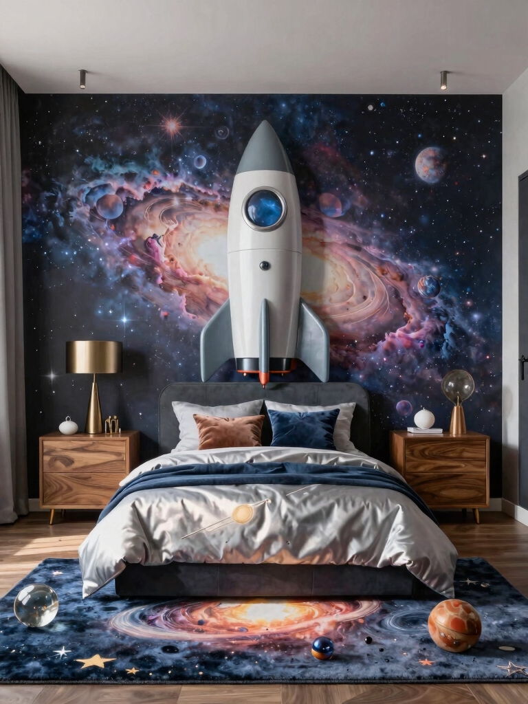 space themed room organization tips
