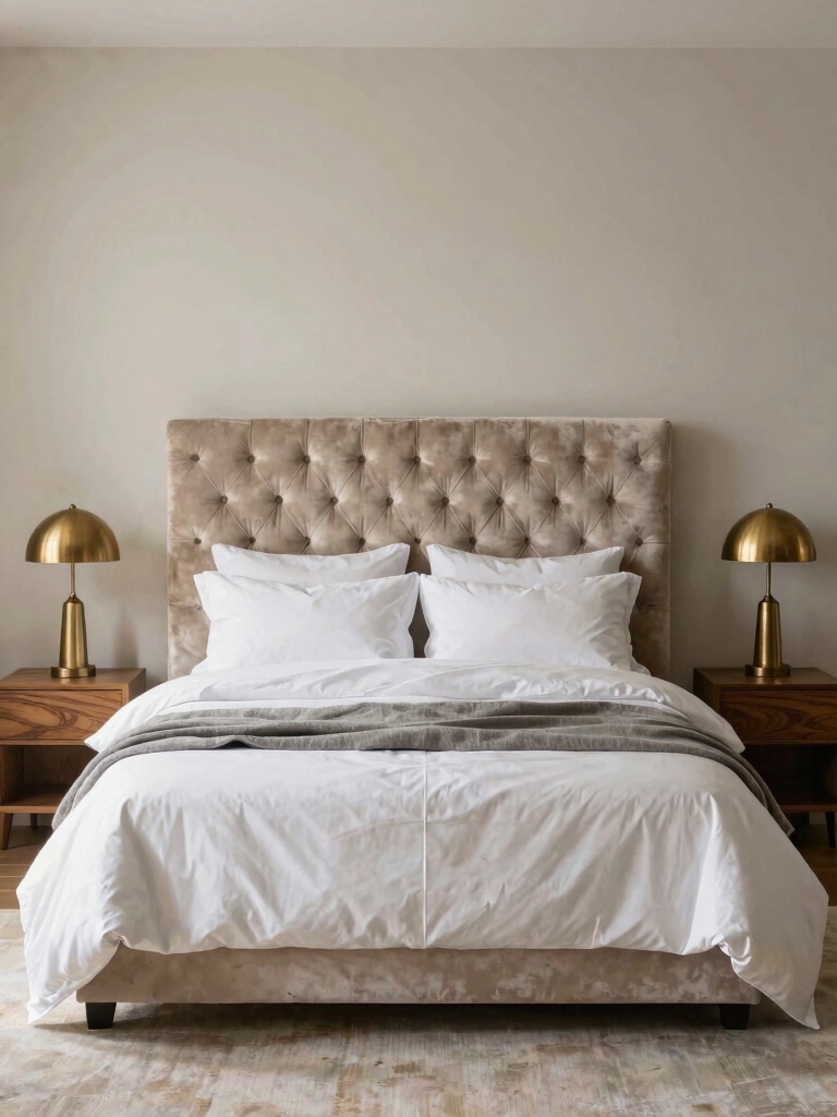 stylish bed as centerpiece