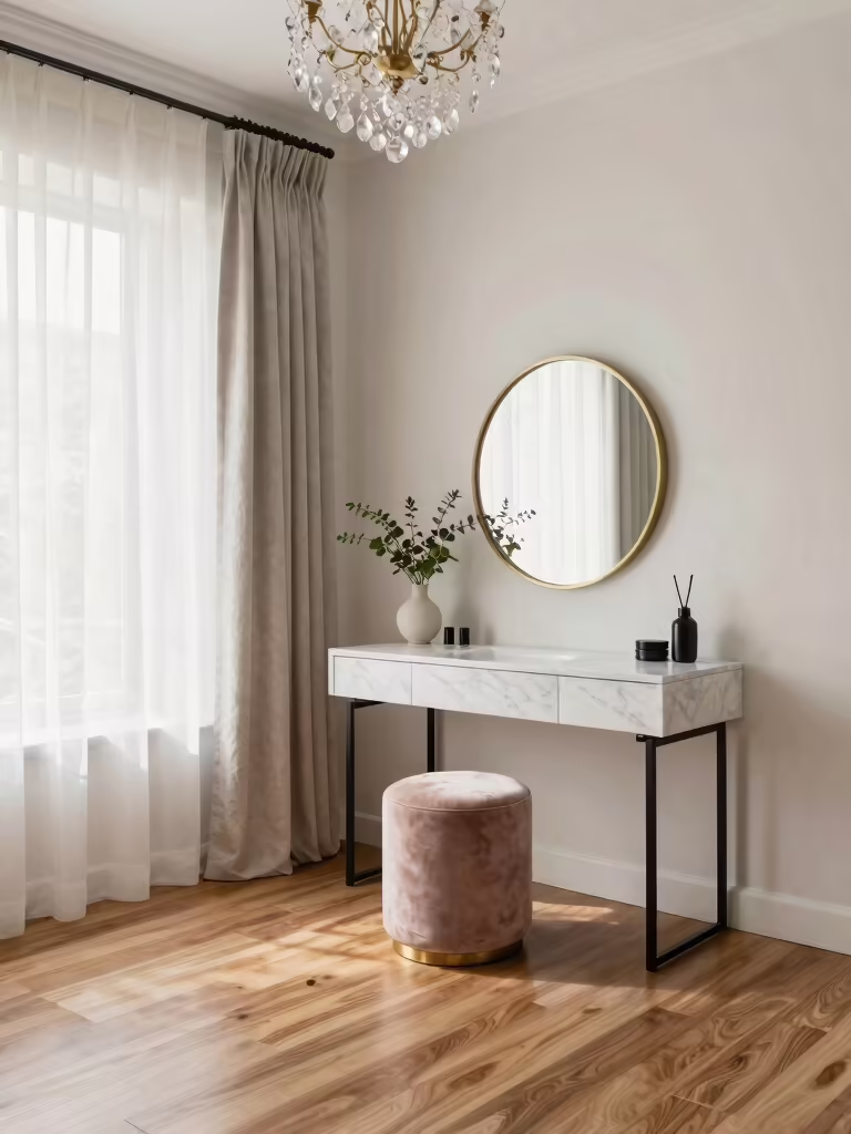 stylish bedroom vanity fans