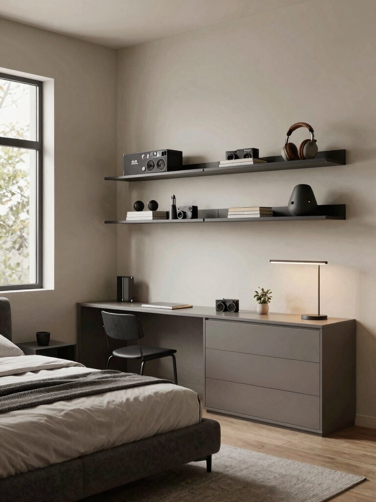 stylish functional wall storage