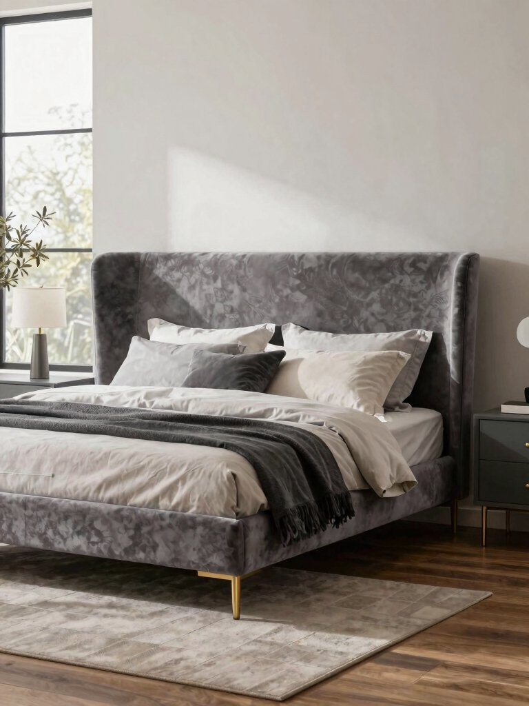 stylish grey headboard inspirations