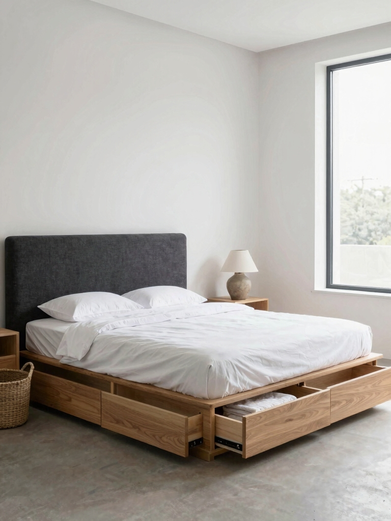 stylish storage bed solutions