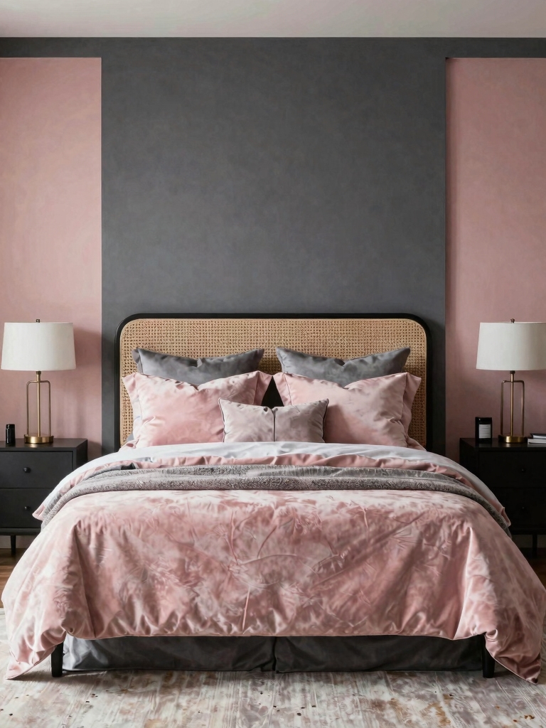tactile blush pink decor