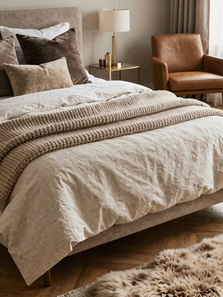 tactile warmth through layering