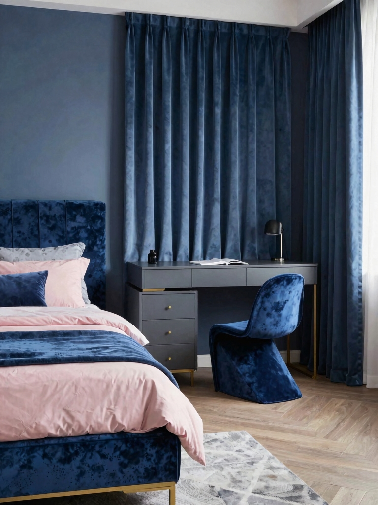 teen blue bedroom makeover