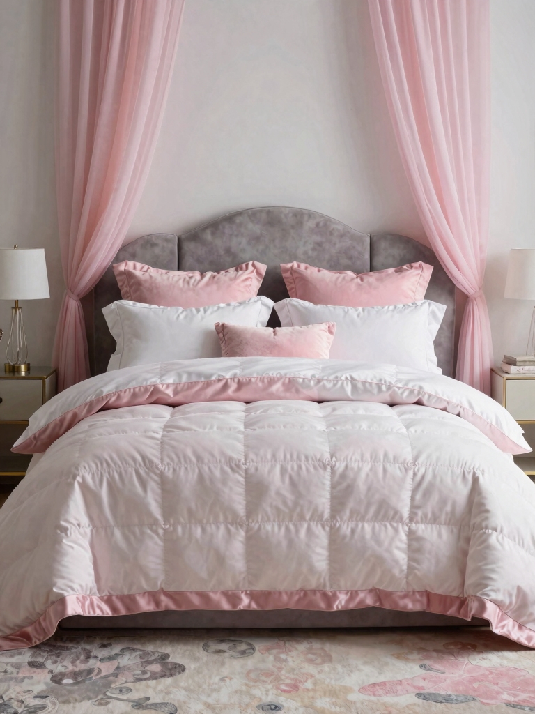 textured pink accent layering