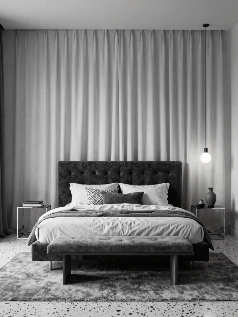 timeless monochrome bedroom designs