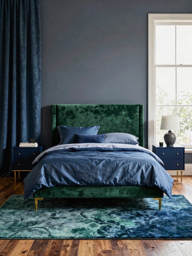 trendy blue and green bedrooms