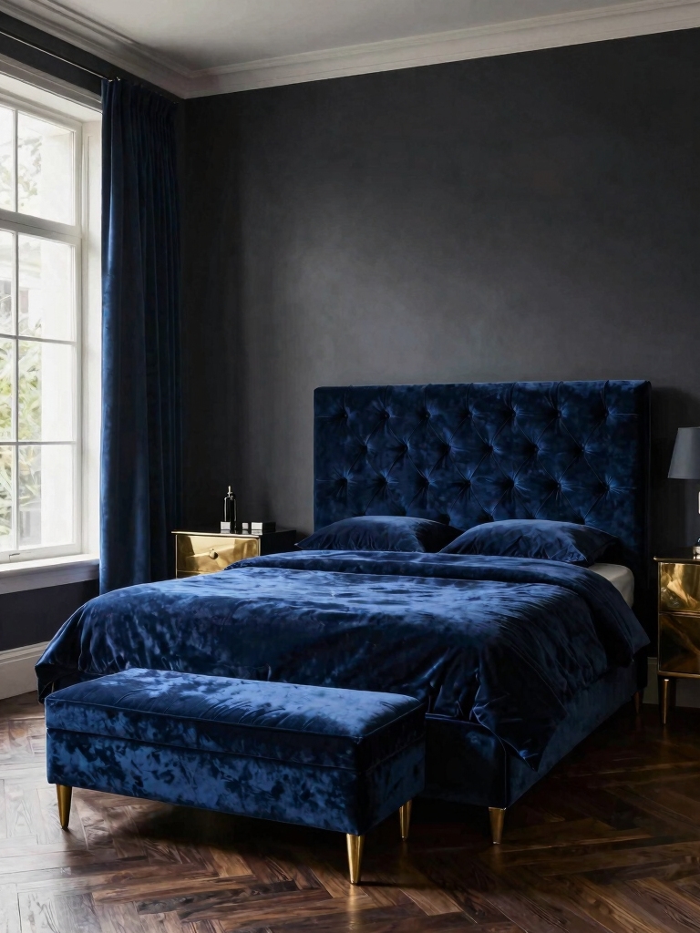 velvet elegance with brass