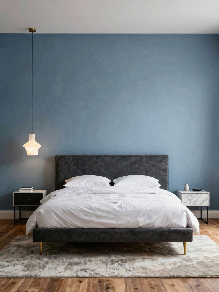 vibrant blue bedroom inspiration