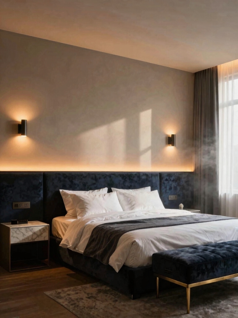 warm inviting layered lighting