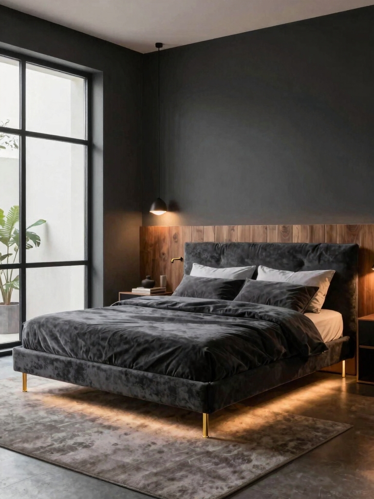 warm layered lighting design