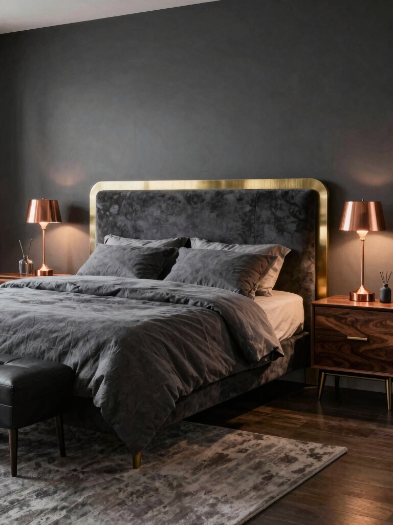 warm metallics enhance sophistication