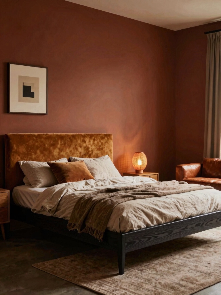 warm tones earthy accents