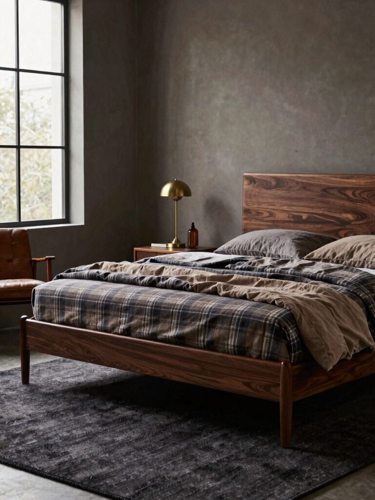 warm woods cozy textiles