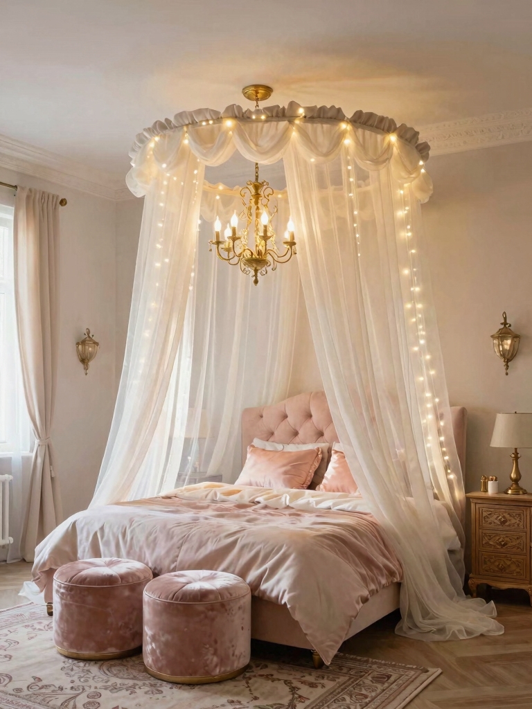 whimsical diy ceiling canopy