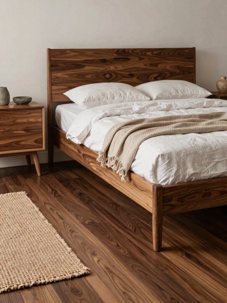 balancing warm wood tones